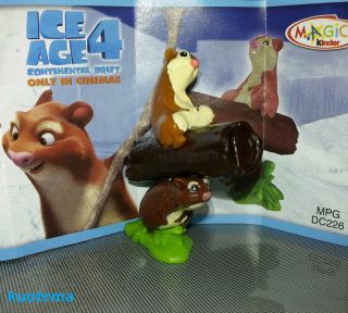 kinder Joy 2012 Ice Age 4 WUSCHI HAMSTER (DC226) + BPZ Neu ★