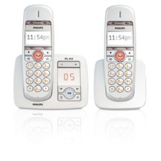 Philips XL6652C/38 Duo DECT Komfort Telefon mit Anrufbeantworter