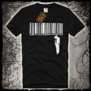 BAR CODE Selbstmord Suicide Killing T SHIRT Henker Graphic Design (S
