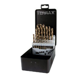 Terrax A215215 Spiralbohrersatz Cobalt, 25 teilig Stahlblechkassette