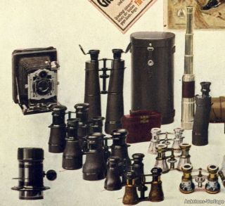 Busch Fernglas Fernrohr Reklame 1909 Zielfernrohr Kamera Rathemow