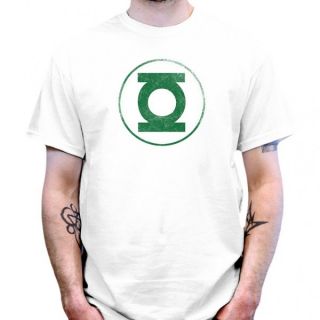 Big Bang Theory   Green Lantern   Distressed T Shirt   weiß