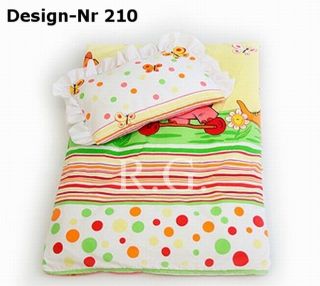 Baby Bettwäsche Garnitur für Kinderwagen Design Nr 210