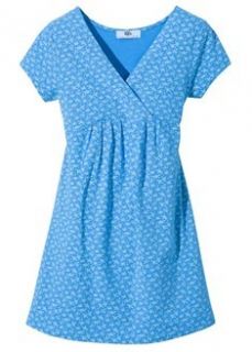 Shirt lang Gr 40/42 M blau weiß Tunika Kleid 227 neu
