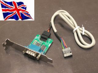 Internal Motherboard USB Header to Serial RS232 Adapter