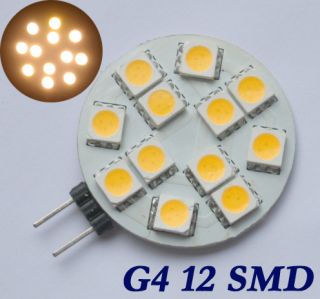 Warmweiß Neu G4 12 SMD LED 5050 Strahler Leuchte Lampe 12V