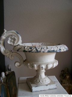 Antike AMPHORE eisen Gusseisen vase mit Griff aus Frankreich Medici