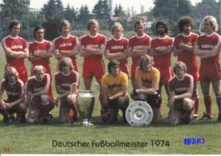 BAYERN MÜNCHEN + Deutscher Meister 1974 + BigCard #235