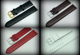 Lederband Uhrenband 16 20mm NEU 4 verschiedene Farben 241