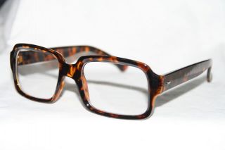 Nerd Brille Modebrille medium Herren Hornbrille braun Fashion Glasses