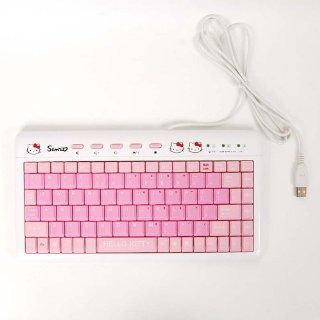 Hello Kitty Tastatur Keyboard Notebook PC USB Pink 