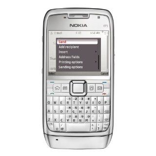 Nokia E71 Smartphone white steel Elektronik