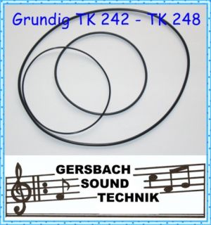 Tonband Riemen Grundig TK 241 de Luxe Rubber drive belt kit
