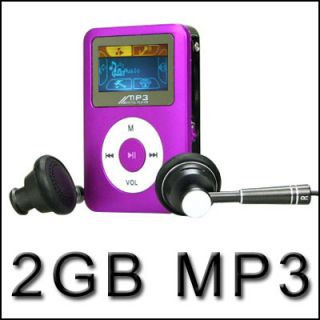 2GB Mini  Player pink 24g Mega Bass Kopfhörer 2 GB