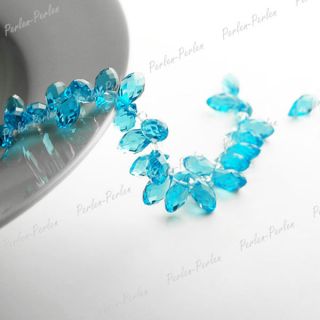 10 Kristall Swarovski Glasperlen Tropfen Beads CR236