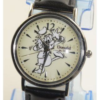 Walt Disney Quarz Uhr Donald Duck schwarz weiss 1934: Uhren