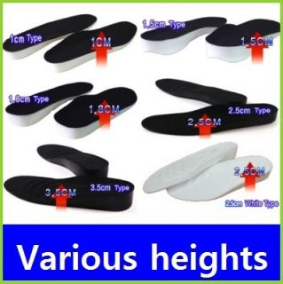 NEW Extra Comfort PU Height Increase Shoe Insoles i pu