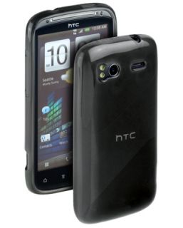 Silikon Case Transparent black Tasche für HTC Sensation XE with Beats