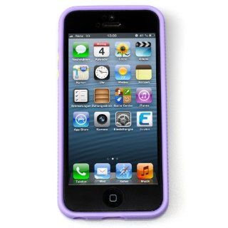 iPhone 5 Hülle Case Schutzhülle Handytasche Schutz Lila von
