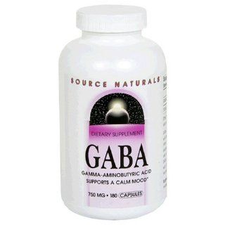 Source Naturals, GABA, 750 mg, 180 Kapseln Drogerie
