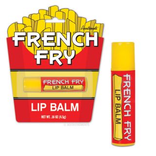 French Fry Novelty Flavoured Lip Balm Stick Sealed New