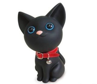 Voll süße Spardose Black Cat Katze Kätzchen sitzend
