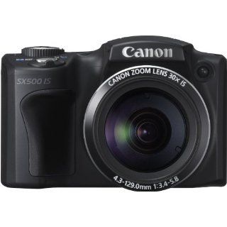 Canon PowerShot SX500 IS Digitalkamera 3,0 Zoll schwarz 
