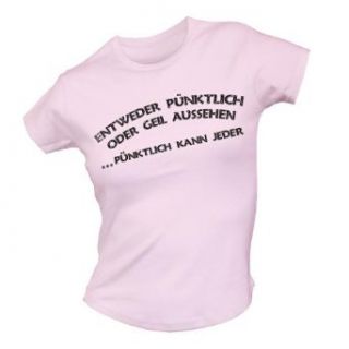 Universal Music Shirts Funshirt/Sprüche   Pünktlich 4827624 Damen