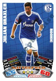 279 Julian Draxler   Schalke 04   Match Attax Bundesliga 2012/13