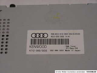 Audi VW Radio Empfang DAB Tuner 4E0035563 4E0910563