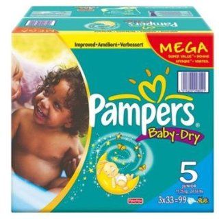 198 Pampers Baby Dry Mega Junior Gr.5/ 11 25KG Drogerie