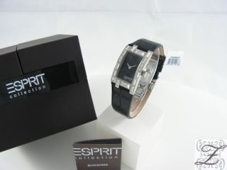 Esprit Damenuhr h  iocony black EL900262007 Lederarmband Damenuhr Uhr