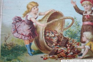 Holzkiste J.G. Kynast Dresden Fondants & Dessert Chocoladen Werbung