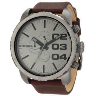 Diesel Herren Armbanduhr XL Franchise 51 Chronograph Quarz Leder