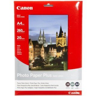 Canon SG 201 Fotopapier Plus Seidenglanz, matt (260 g/qm), A4, 20