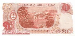 Argentinien Argentina   1 Peso 1970   P.287 U3 UNC