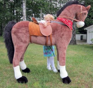 XXL Riesen Kinder Reitpferd Cowboypferd Kinderpferd Plüsch Pferd Pony