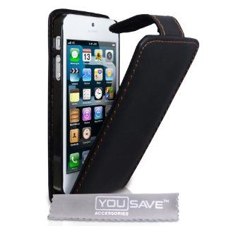 iPhone 5 Tasche PU Leder Hülle Schwarzvon Yousave Accessories®