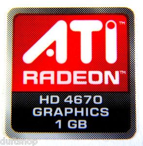 ATI Radeon HD4670 Graphics 1GB Sticker 16x16,5mm[293]