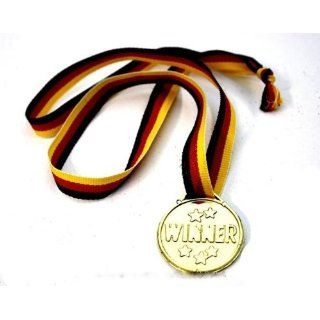 Medaille Winner mit Band in Deutschlandfarben Sport