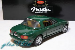Kyosho 118 Mazda MX 5 Miata Roadster(Eunos) RHD(Green) Vintage BLACK