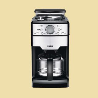 AEG Kaffeemaschine KAM 300 mit integrierter Kaffeemuehle gebuerstetes