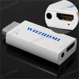 Für Wii auf HDMI Adapter Konverter Stick 480i 480p PAL 576i Mit 3.5mm