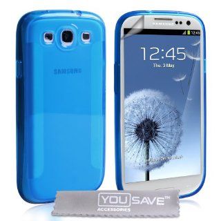 Samsung Galaxy S3 Tasche Silikon Gel Klinge Hülle   Blauvon Yousave