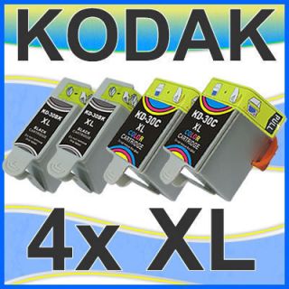 4x KODAK 30 XL SET DRUCKER PATRONE ESP C110 C310 C315 ESP SERIE C100