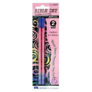 Bible Dry Highlighter Refills   (2) Pink Carded G T