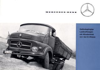 Mercedes Benz LA 323 328 322 Original Prospekt Brochure 1962