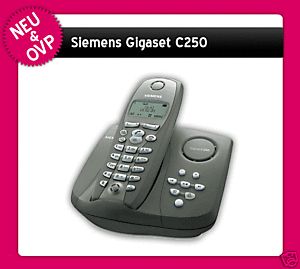Siemens Gigaset C250 mit AB Telefon Russische Vers. 4025515926337