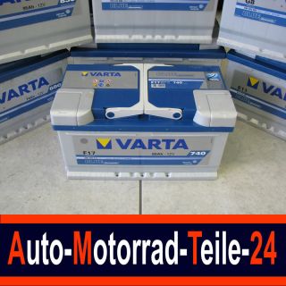 VARTA AUTO BATTERIE BLUE 580406074 12V 80Ah 740A L315mm B175mm H175mm