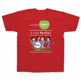 Spike Kinder T Shirt The Beatles A is for Apple, rot